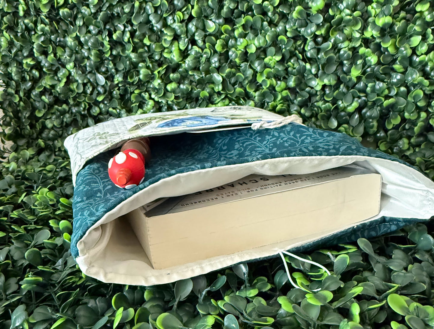 Green Floral Book Sleeve