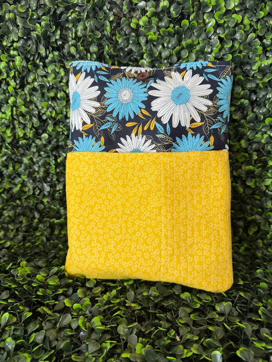 Blue Floral Book Sleeve